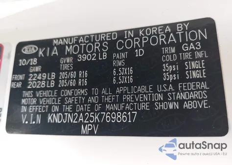 2019 Kia Soul from USA, damaged, VIN KNDJN2A25K7698617